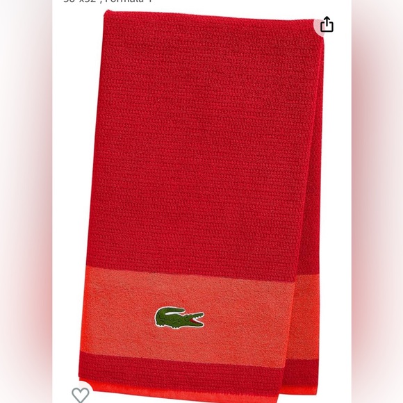 NWT Lacoste Bath Sheet Towels (sold separately or with bundle discounts) - Picture 12 of 16